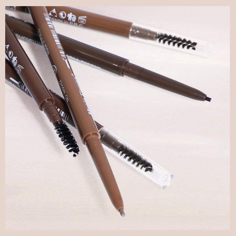 [Australia] - Music Flower Precise Micro Eyebrow Defining Pencil with Spoolie brush Deep Brown (1 Deep Brown) 1 Deep Brown 