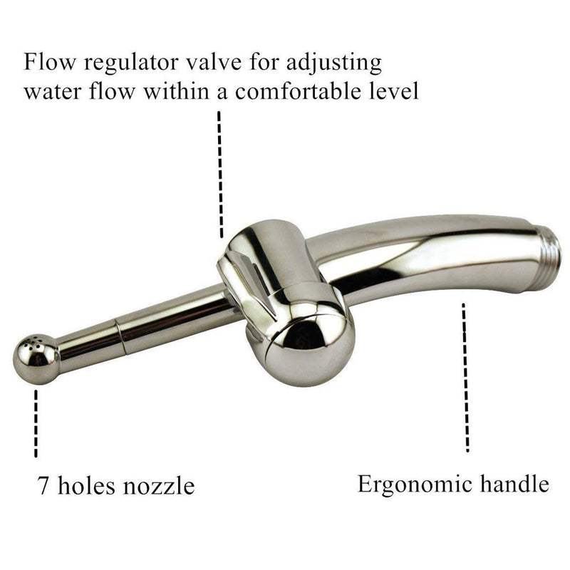 [Australia] - Shower Enema Kits Vaginal Anal Cleaner Anal Cleansing Nozzle Fit for Regulator Douche System for Men and Women 59-inch shower hose 