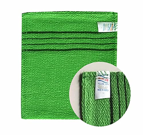 [Australia] - Asian Exfoliating Bath Washcloth - Red - Green GOLDSANGSA, 8 Count (Pack of 1) 8 Count (Pack of 1) 