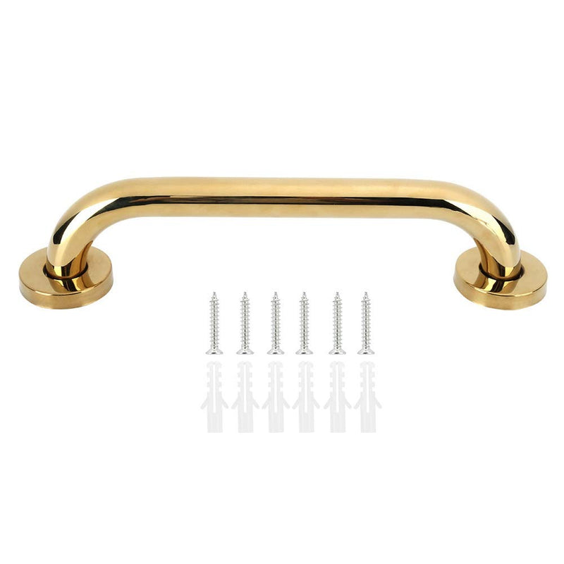 [Australia] - 30cm Stainless Steel Shower Grab Bar, Gold Shower Handle, Bathroom Balance Bar, Safety Hand Rail Support Bar 