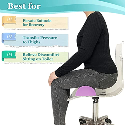 [Australia] - BBL Pillow Toilet Riser After Surgery for Butt Brazilian Butt Lift Pillow Toilet Seat Butt Pillows for Sitting Booty Recovery Post Surgery Foam Chair Cushions 