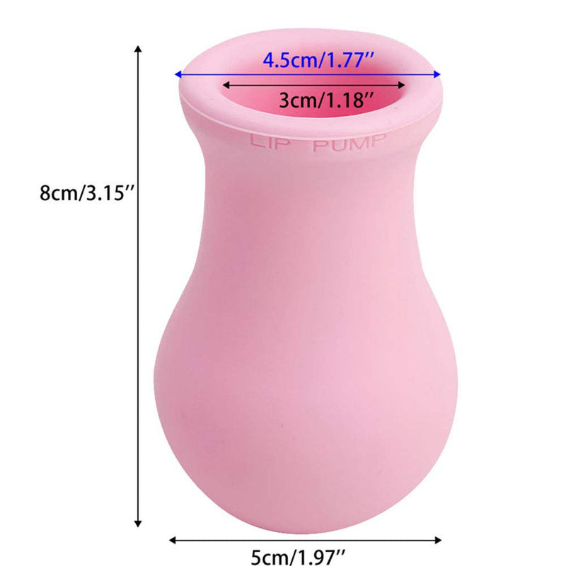 [Australia] - MonLiya Lips Enhancer Plumper Device,Pink Vase Type Physical Way Lip Pump Enlarger Fuller Bigger Sexy Lips Silicone Natural Pout Mouth Tool Sexy Lip Mouth 