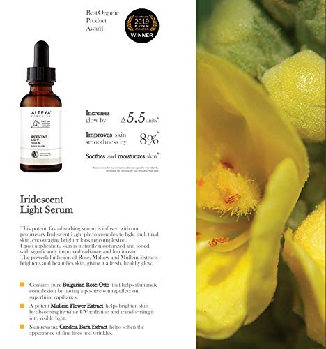 [Australia] - Alteya Organic Iridescent Light Serum Rose & Mullein 30 ml - NaTrue Certified Organic Pure Natural Skin Care 