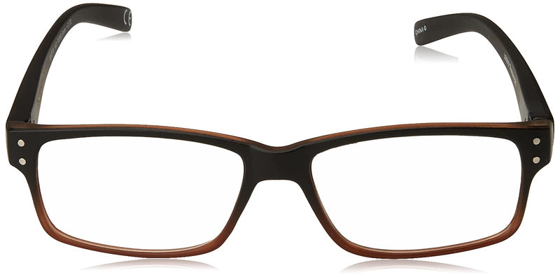 [Australia] - Foster Grant Men's Thomson Square Readers Brown/Transparent 1.5 x 