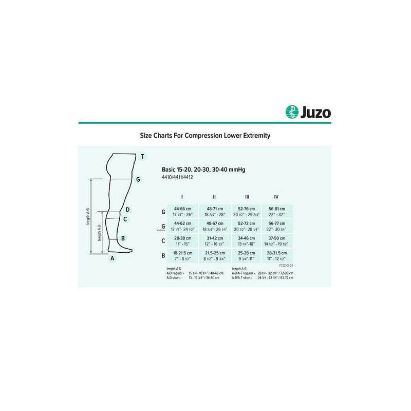 [Australia] - Juzo 4701 20-30mmhg Casual Basic Support Compression Socks 0-1 White 