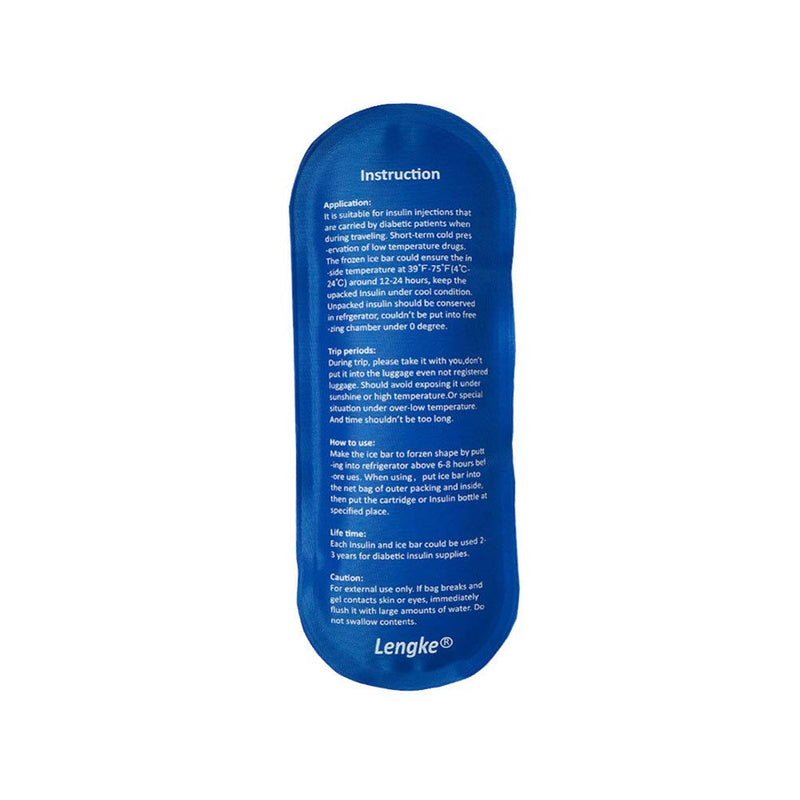 [Australia] - Exceart 4PCS Gel Cold Pack Gel Ice Bag Reusable Care Ice Bag Storage Cooler Carrier for Outdoor Travel Insulin Supplies(Blue) 
