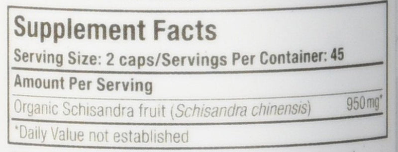 [Australia] - Oregon's Wild Harvest Schisandra Organic Herbal Supplement, 90 Count 