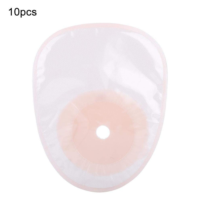 [Australia] - 10pcs/Pack Ostomy Bag, System Medicals Drainable Colostomy Bag, Skin-friendly Hydrocolloid Film Cut Size Brace Ostomy Supplies for Body Stoma Car 