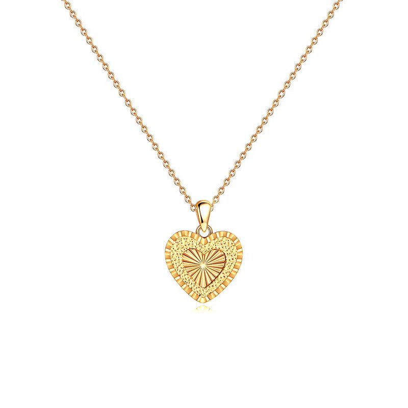 [Australia] - IEFSHINY Heart Initial Necklace for Women - 14K Gold Filled Dainty Heart Pendant Initial Letter Necklaces, Handmade Engraved Alphabet Monogram Necklaces Jewelry Gift Idea for Women Teen Girls R-heart 