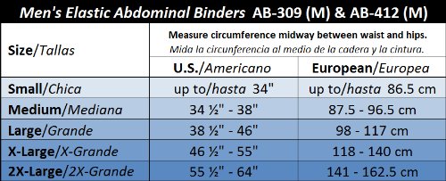 [Australia] - ITA-MED Men’s Breathable Elastic Postsurgical Recovery Abdominal and Back Support Wrap/Binder 9 Inch 2X-Large (Pack of 1) Black 