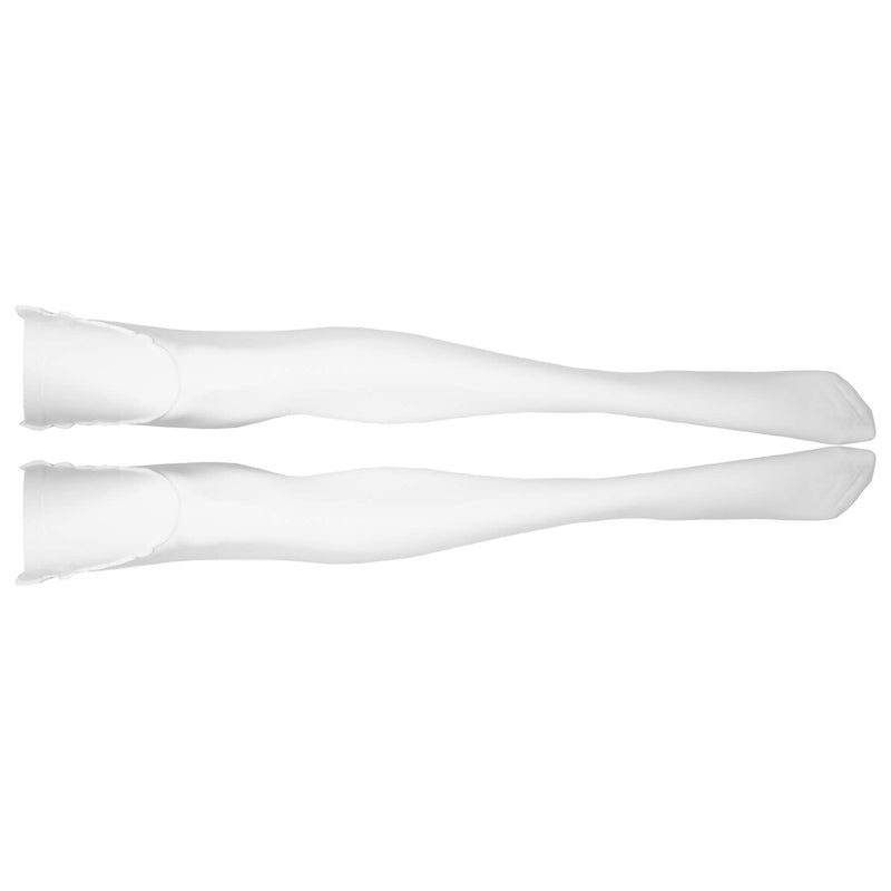 [Australia] - NuVein Surgical Stockings, 18 mmHg Support for Embolic Recovery, Medical Unisex Fit, Thigh High, Closed Toe, White, Large Large (Pack of 1) 