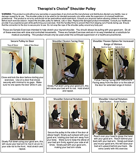 [Australia] - Therapist’s Choice® Shoulder Pulley, Over The Door (Black) Black 