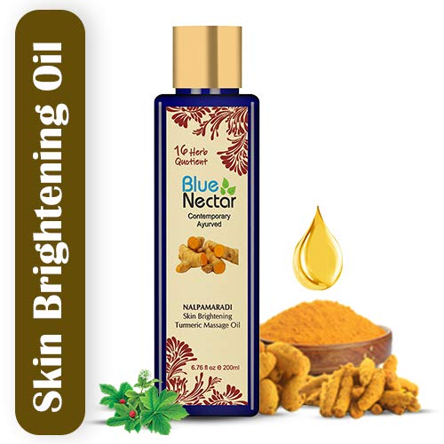 [Australia] - Blue Nectar Skin Brightening Oil Nalpamaradi Thailam infused with Turmeric Oil - 100 ml 