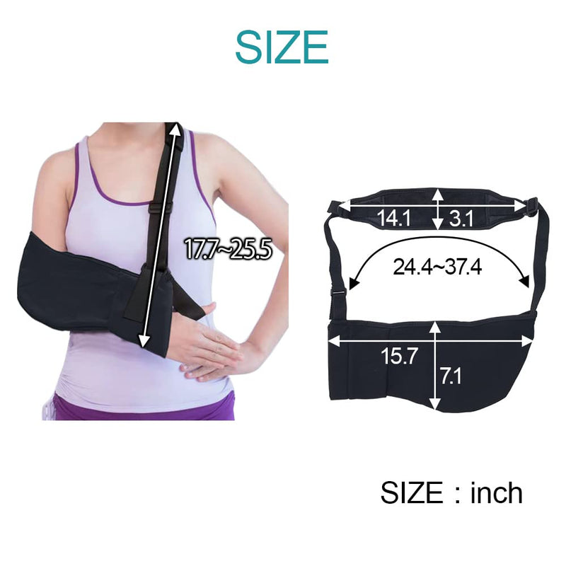 [Australia] - Japard Arm Sling for Shoulder Injury Shoulder Immobilizer Elbow Support Wrist Wraps, Ergonomically Designed Medical Sling for injury, Women & Men 