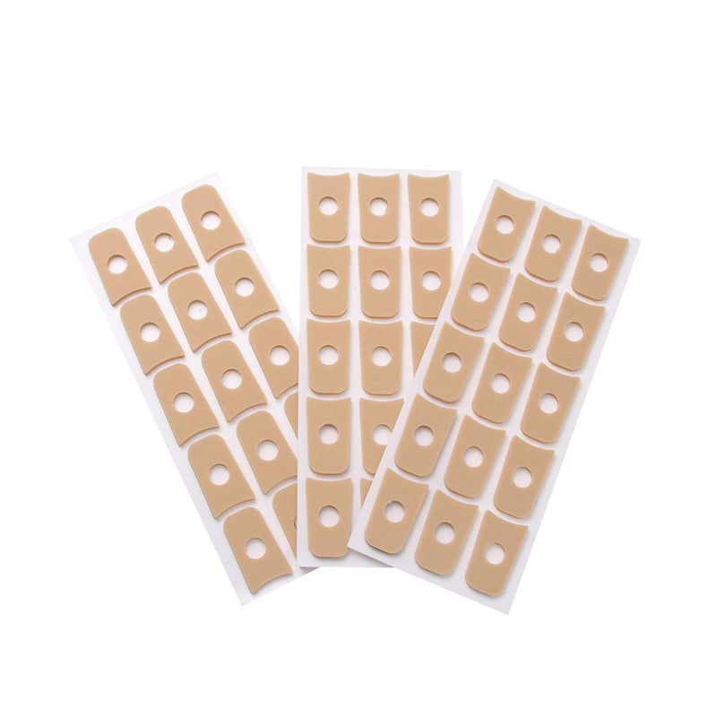[Australia] - Heallily 45Pcs Felt Callus Pads Callus Cushions Toe Pads Self Adhesive Soft Foam Corn Pads Waterproof Toe and Foot Protectors Size 1 (Pack of 45) 