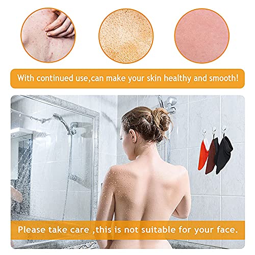 [Australia] - FRAVA Kessa Exfoliating Glove/Mitt, Bath Mitt, Dead Skin Remover, Ingrown Hair Treatment, Tan Removal Mitt, Shower Deep Clean Scrub Glove for Women and Men – Black 