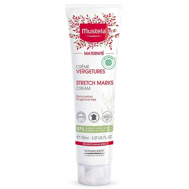 [Australia] - Mustela Maternity Stretch Marks Set - Fragrance-Free Stretch Marks Cream & Stretch Marks Oil - with Natural Ingredients - 2 Items Set, 2 ct. 