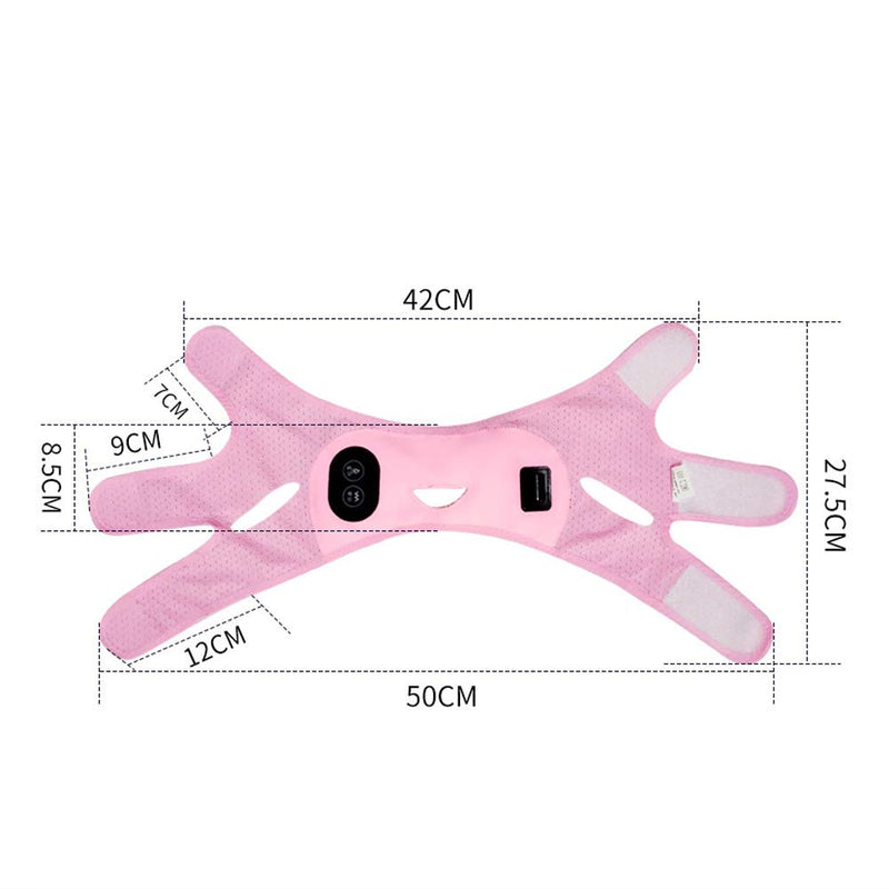 [Australia] - facial slimming strap Face Slimming Strap, Facial Weight Lose Slimmer Device Double Chin Lifting Belt with Massage and Hot Compress, Anti Wrinkle V Line Lifting Chin Strap for Women 