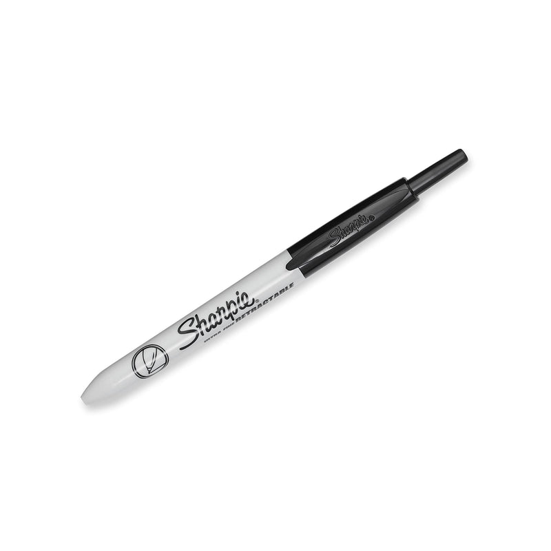 [Australia] - Sharpie Retractable Permanent Markers, Ultra Fine Point, Black, 2 Count 