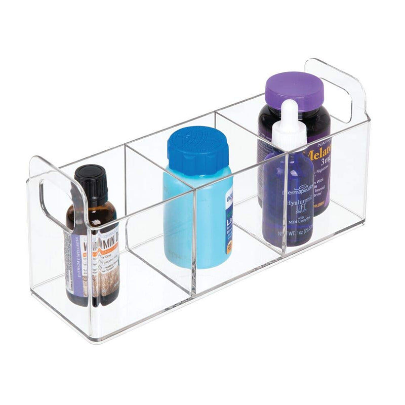 [Australia] - mDesign Cosmetic Vanity Catch-All Organizer to Hold Makeup Products - Pack of 2, Clear 