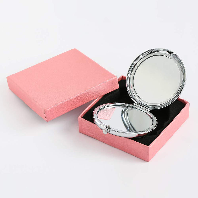 [Australia] - Unique Travel Pocket Mirror Birthday Gifts for Women Wife Girlfriend Daughter Sister Engraved Gift Ideas for Mothers Day Anniversary Valentines (To My Daughter(2.6in)), Silver) To My Daughter(2.6in)) 