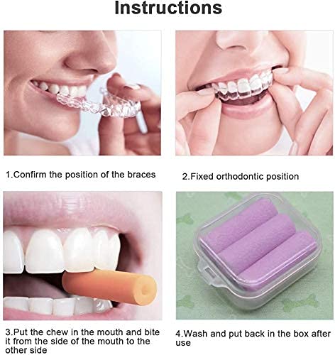 [Australia] - Chargenyang 15 Pcs Aligner Chewies for Invisalign Trays,Aligner Tray Seaters for Orthodontic(5Box) 