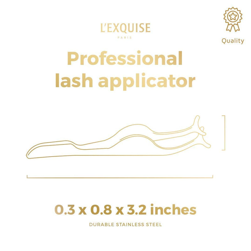 [Australia] - Professional Magnetic False Eyelashe Extension Applicator | Fake Lash Remover Tweezer Nipper (Golden) Multifunction Stainless Steel Auxiliary Clip | Fake Lash Application & Removal Beauty Makeup Tool Golden 