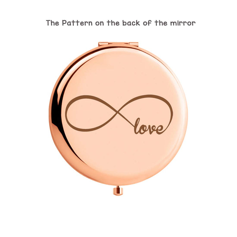 [Australia] - WIEZO-USA Mother's Day, Mother's Birthday Gifts - Rose Gold Mirror Gift for mom - a mom is The Sunshine of Our Days 