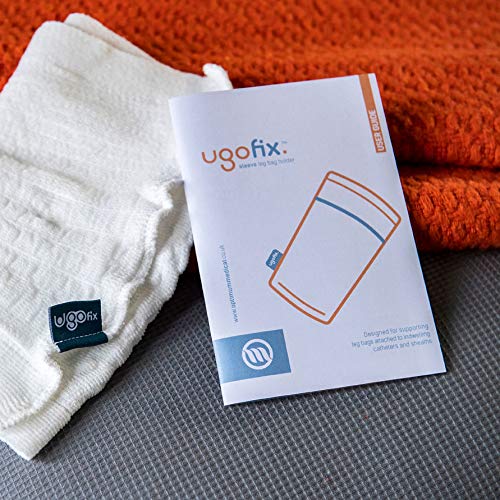 [Australia] - Ugo Fix Sleeve (x4) - Catheter Leg Bag Holder/Catheter Bag Cover, Strong and Durable Fibre Blends with External Seams, Washable and Reusable with Free Laundry Bag (Pack of 4) (Small) Small (Pack of 4) 