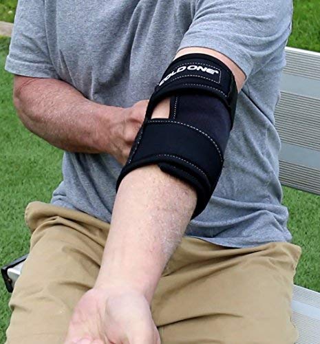 [Australia] - Elbow Ice Pack Soft Brace + Compression for Tennis Elbow Fast Pain Relief, 360 deg. Ice Wrap, 0 deg. C 15-20 Minutes, Icing Recommended by Ortho MDS as Safe and Effective. Universal Size, USA 