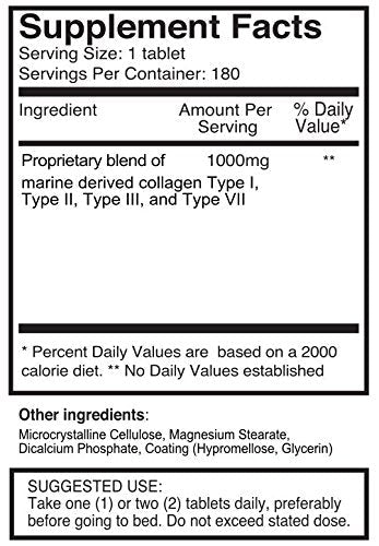 [Australia] - UltraColl Marine Collagen 1000mg x 180 tablets (3 months supply). The only patented anti-aging collagen types I, II, III, and VII.. SKU: UC3 