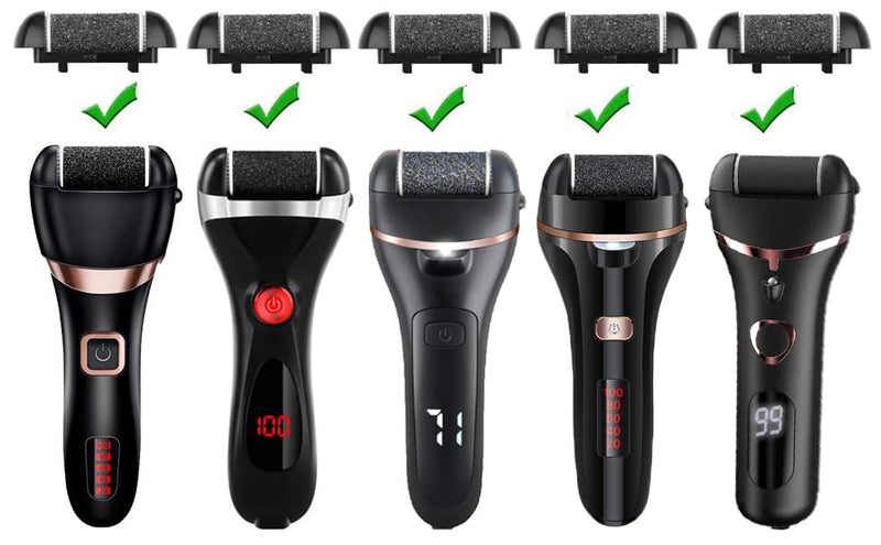 [Australia] - 3 Coarse Replacement Roller Head for Model IW-9043 IW-9046 Electric Callus Remover Foot File Pedicure Tools for Feet Callus Shaver Pedicure kit for Cracked Heels and Dead Skin, Black Black - 3 Coarse Roller Heads 