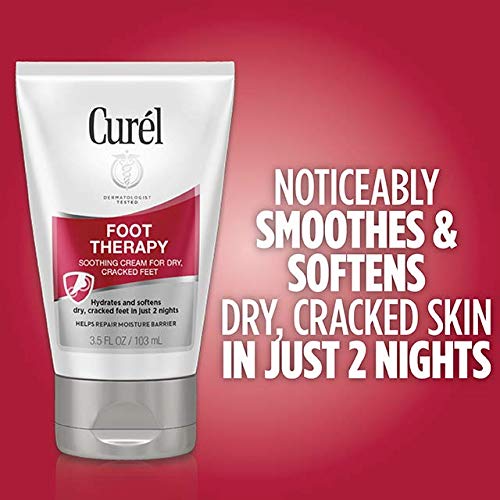 [Australia] - Curél Foot Therapy Cream, Soothing Lotion for Dry, Callused Feet and Cracked Heels, Quick Absorbing, Humectant Moisturizer, 3.5 Ounce, with Shea Butter, Coconut Milk, and Vitamin E 