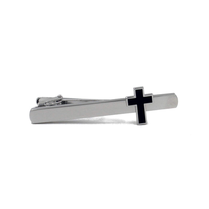 [Australia] - Cross Christian Pair of Cufflinks & Tie Bar Clip 