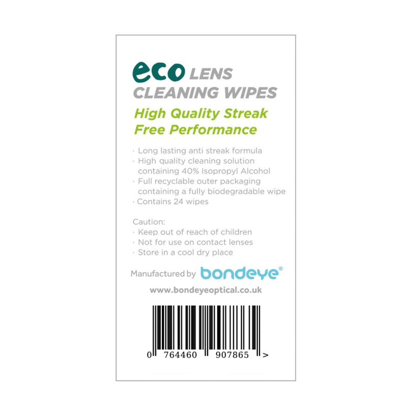 [Australia] - SO ECO Lens Cleaning Wipes (24pcs) Suitable for All Spectacle Lens Types, Mobile Phone Screens, Tablets, Camera Lens ETC.ECO FRIENDLY Disposable/Biodegradable (1) 1 