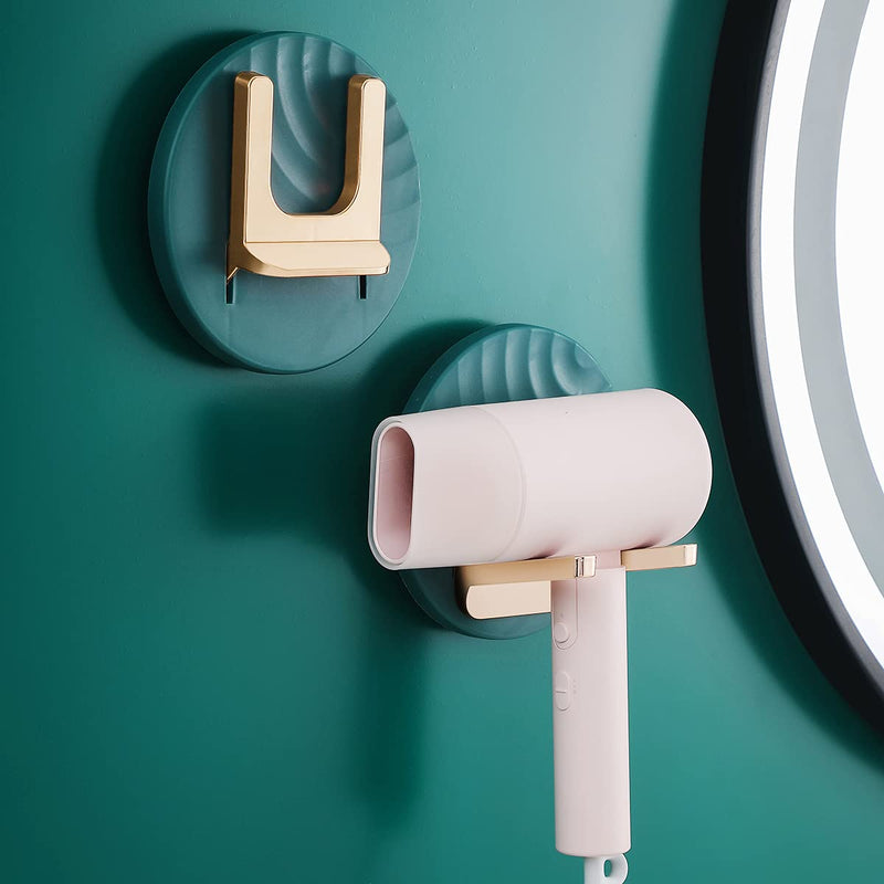 [Australia] - ETRAVEL Hair Dryer Holder Hair Dryer Stand Rack Wall Mount Hairdryer Stand Hairdressing Dryer Hanger Hair Care Tool Organizer Hair Salons 