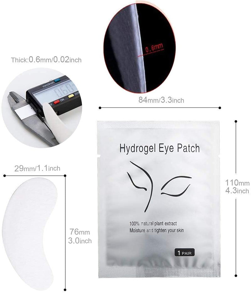 [Australia] - Chargenyang Under Eye Gel Pads Eyelash Extension Pads Lint Free DIY False Eyelash Lash Extension Makeup Eye Gel Patches Pack (50 Pair) 50 Pair 