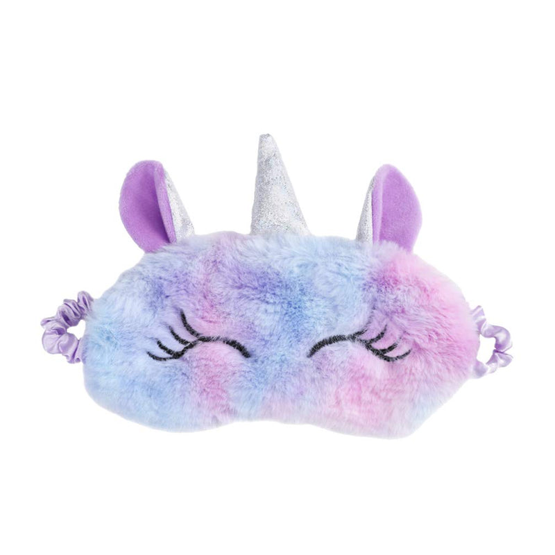 [Australia] - Amosfun Unicorn Sleeping Mask Plush Animal Unicorn Horn Blindfold Eye Cover Sleep Mask Eye Patch for Women Girls Kids 