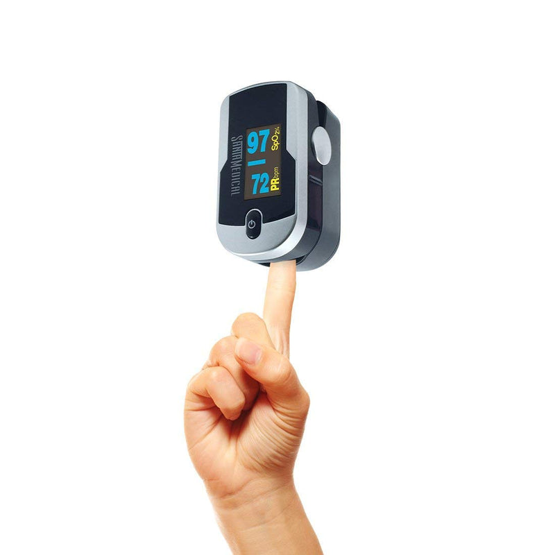 [Australia] - Santamedical Generation 2 Fingertip Pulse Oximeter Oximetry Blood Oxygen Saturation Monitor with Batteries and Lanyard 