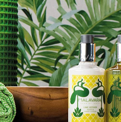 [Australia] - MALAVARA Lime Vetiver Body & Hand Lotion, Natural, 300ml - Naturally Hydrating with Creamy Kokum Butter, Hydrating Aloe Vera and Pure Essential Oils, Sulfate and Paraben-free 