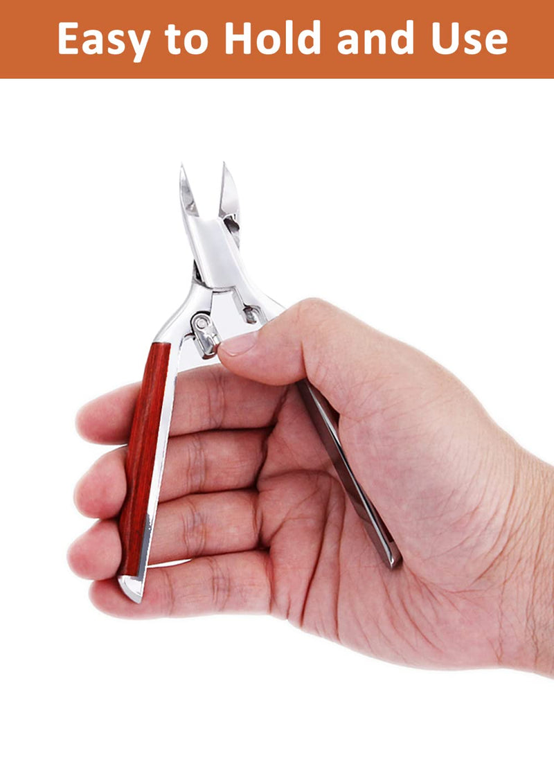 [Australia] - [Upgraded] Toenail Clippers for Thick Nails, Heavy Duty Professional Ingrown Toenail Clippers for Women Men, with Long Handle Easy to Hold Use 