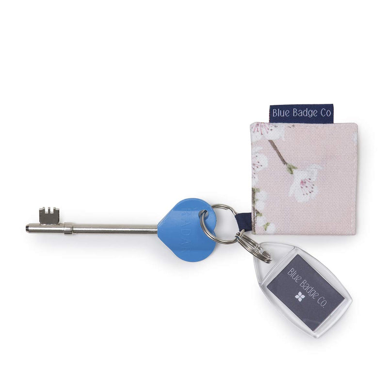 [Australia] - Blue Badge Co Genuine NKS Radar Key for Disabled Toilets UK with Cherry Blossom Keyrings, Easy Turn Access Disabled Toilet Key UK for Accessible Loos 