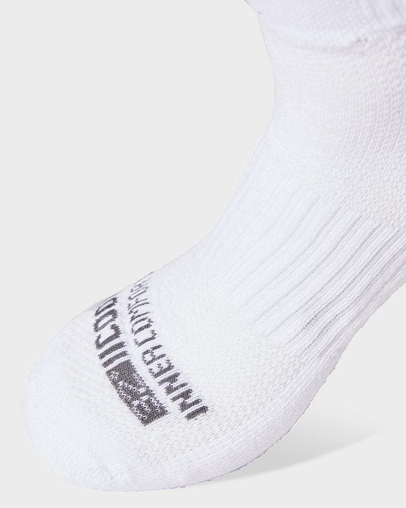 [Australia] - 32 DEGREEES Men's 6 Pack Comfort Ankle Socks | Anti-Odor | Cushioned Heel | Arch Support| Active | Casual | Work White Large 