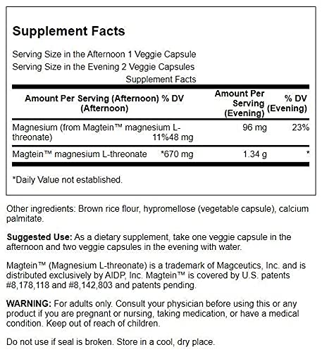 [Australia] - Swanson Magnesium L-Threonate - Mineral Supplement Promoting Nervous System Health - May Support Cognitive Health, Learning & Memory - (90 Veggie Capsules) 