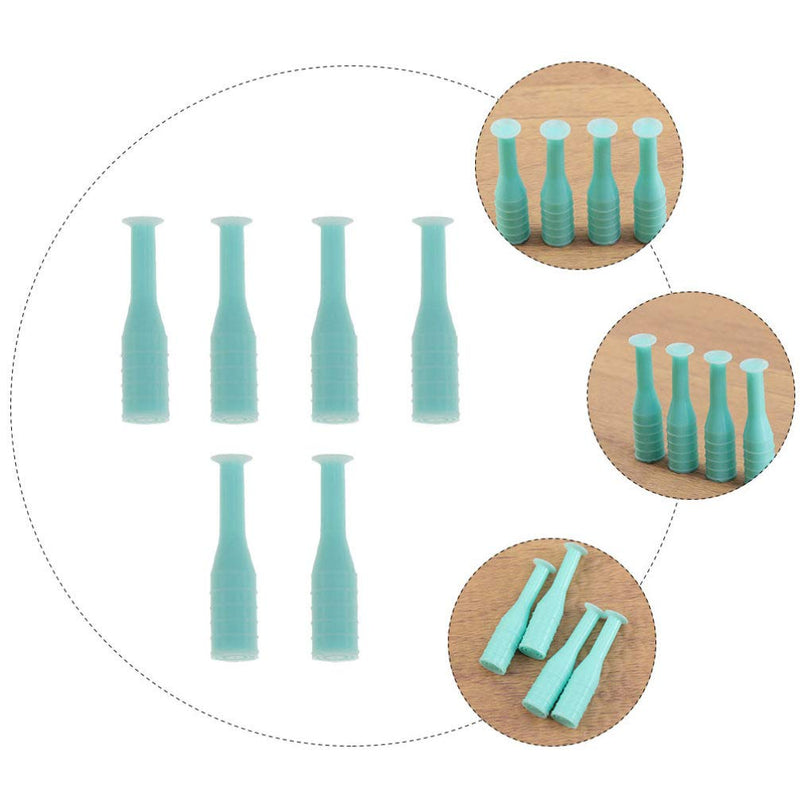 [Australia] - EXCEART Scleral Cup Contact Lens Handler, 8pcs Soft Hard Contact Lens Inserter Remover Contact Lens Suction Cup Stick Tool Without Bottle for Travel Home Use Green 