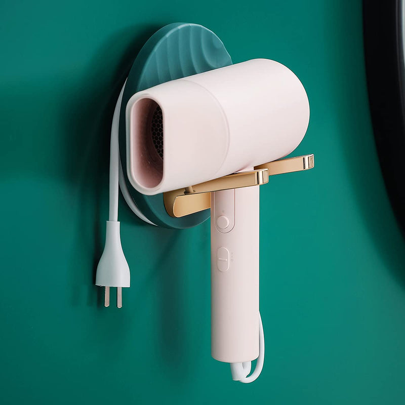 [Australia] - ETRAVEL Hair Dryer Holder Hair Dryer Stand Rack Wall Mount Hairdryer Stand Hairdressing Dryer Hanger Hair Care Tool Organizer Hair Salons 