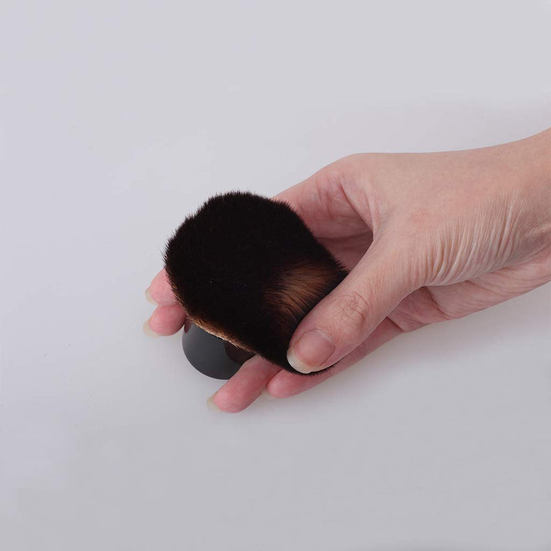 [Australia] - Kabuki Face Brush Foundation Brush for Powder Mineral Foundation Blending Blush Buffing Makeup Brush (Aluminum Handle) 