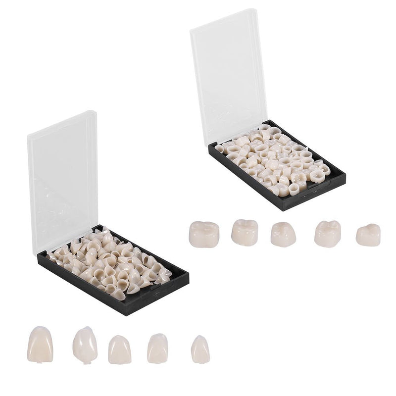 [Australia] - Mike-Dental 100PCS Temporary Crowns Posteriors Anterior Molar Front Resin Tooth Teeth Caps 