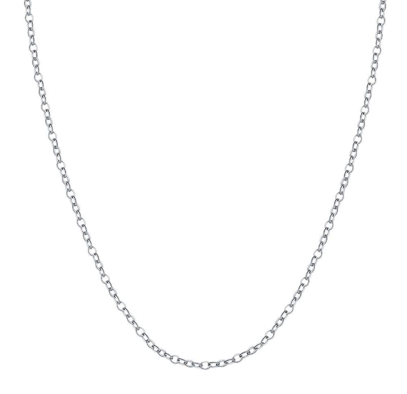 [Australia] - BORUO 925 Sterling Silver Cable Chain Necklace, 1mm 1.5mm Solid Italian Nickel-Free Lobster Claw Clasp 14-30 Inch 22.0 Inches Cable Chain 1.5mm 