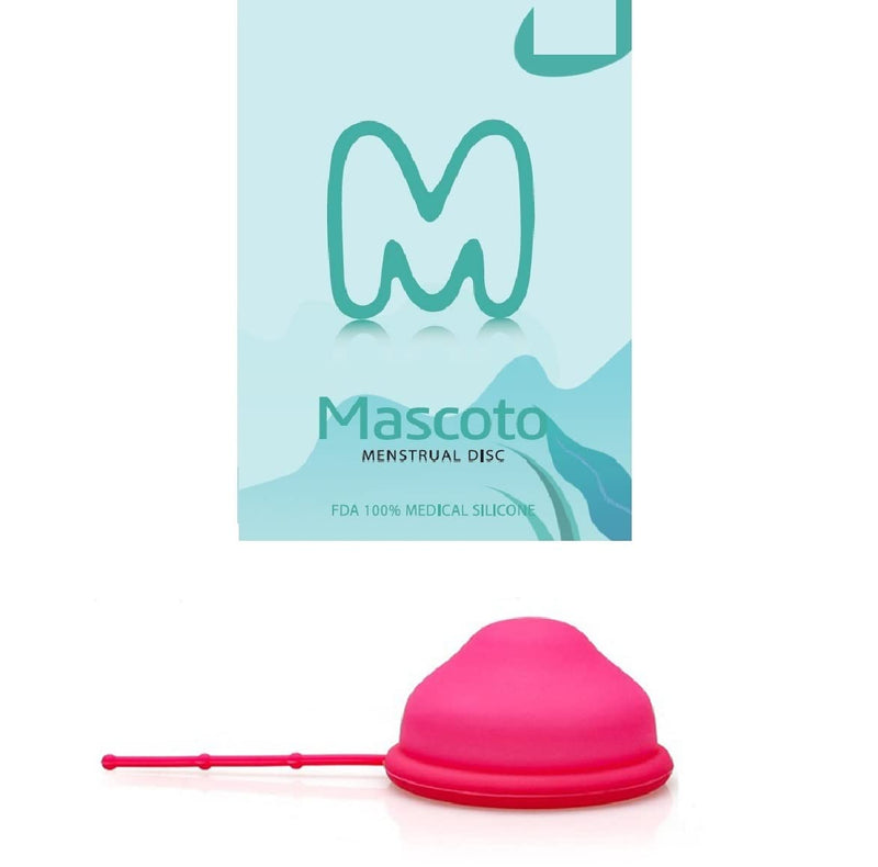 [Australia] - Mascoto® New Generation Menstrual disc with Silicone String, Flat-fit Cup, Medical-Grade Silicone, Reusable, Petal Thin and Ultra Comfortable (Size L) 